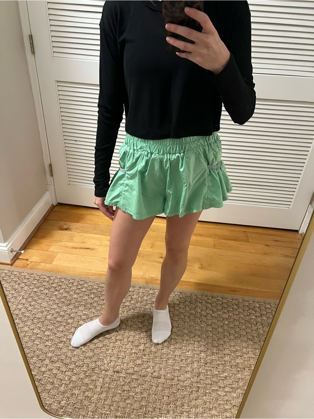 FP Movement Get Your Flirt On Green Shorts